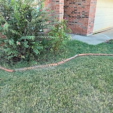 Flower Bed Cleanup and Mulch Install, Sanger, TX 1