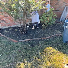 Flower Bed Cleanup and Mulch Install, Sanger, TX 5