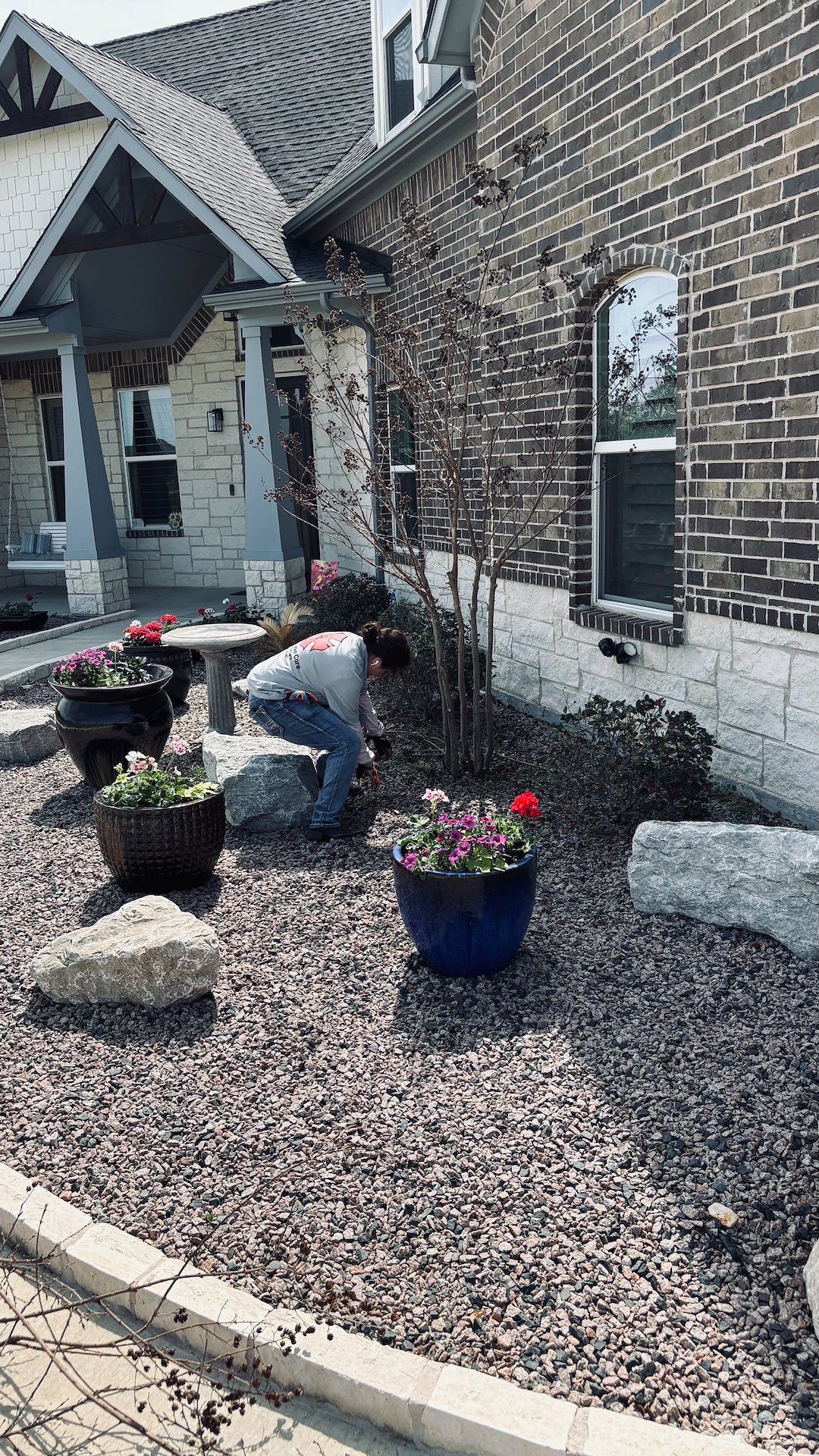 “Top-Quality Flowerbed Spring Cleanup & Crape Myrtle Trimming in Sanger, TX – Refreshing Your Landscape for Spring”
